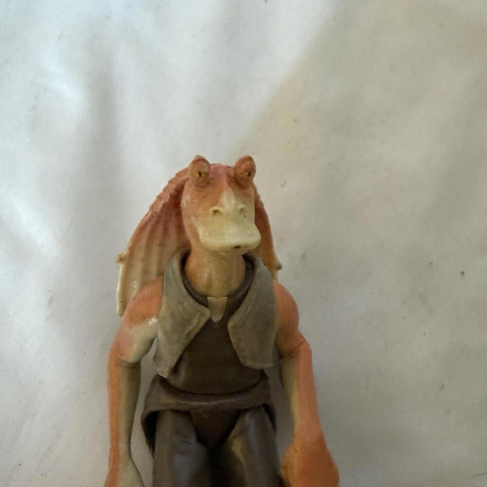 Star Wars Jar Jar Binks Action Figure 3.75” Hasbro Phantom Menace Gungan - Picture 4 of 7